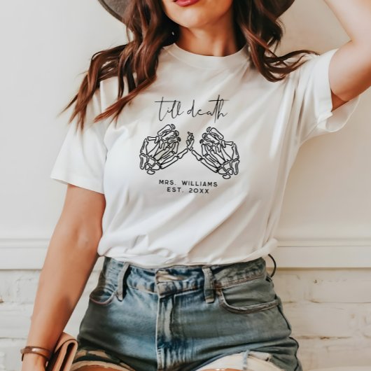 ゴシッパーソナライズされたク結婚の死まで Tシャツ