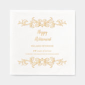 ゴシッビクトリアンクな幸福の退職 箔ナプキン (正面)