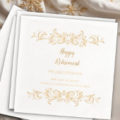 ゴシッビクトリアンクな幸福の退職 箔ナプキン