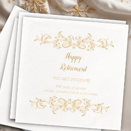 ゴシッビクトリアンクな幸福の退職 箔ナプキン