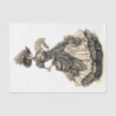 ゴシッビクトリアンクな服装のスケルトンAH9デコページ 薄葉紙 (正面)