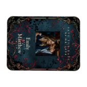 ゴシッビクトリアンクのエレガンス結婚式の日付を保存 マグネット (横)