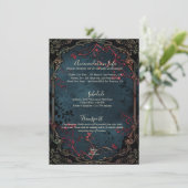 ゴシッビクトリアンクエレガンス結婚のエンクロージャカード エンクロージャーカード (スタンド正面)