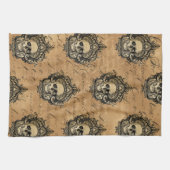 ゴシッビクトリアンクグラムスカル キッチンタオル (横)