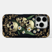 ゴシッビクトリアンクスカルと花 Case-Mate iPhoneケース (裏面 (横))