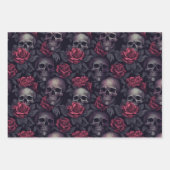 ゴシッビクトリアンクスカルダマスクヴィンテージ ラッピングペーパーシート (正面)