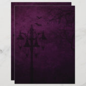 ゴシッビクトリアンクハロウィーンスクラップブック紙 (正面/裏面)