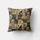 ゴシッビクトリアンクハロウィーンパッチワーク クッション (裏面)