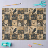 ゴシッビクトリアンクハロウィーンパッチワーク 薄葉紙 (クラフト)