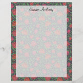 ゴシッビクトリアンクパーフェクトレッド&明るい赤紫色バラ紙 (正面)