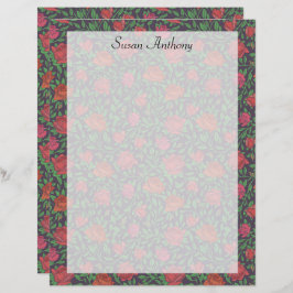 ゴシッビクトリアンクパーフェクトレッド&明るい赤紫色バラ紙