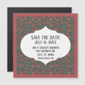 ゴシッビクトリアンクパーフェクトレッド&明るい赤紫色バラ (正面/裏面)