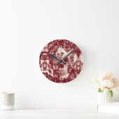 ゴシッビクトリアンクレーススカル ラウンド壁時計 (ホーム)