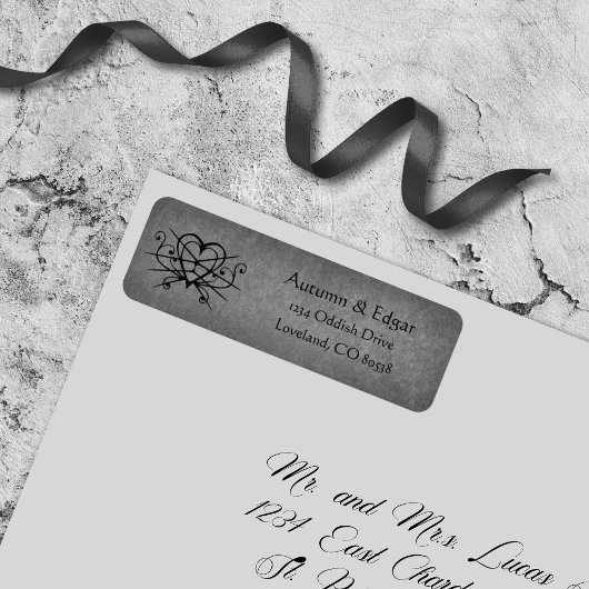 ゴシッビクトリアンクレ結婚ース ラベル