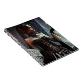 ゴシッビクトリアンク型ステームパンクエレガントレディ ノートブック (右側)