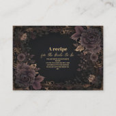 ゴシッビクトリアンク王室のブライダル エンクロージャーカード (正面)