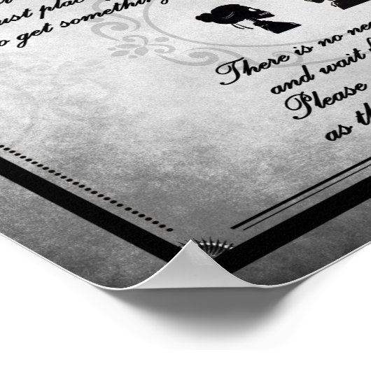 ゴシッビクトリアンク結婚徴候 ポスター (角)