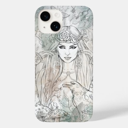 ゴシッビクトリアンク美しい魔女 Case-Mate iPhoneケース (裏面)