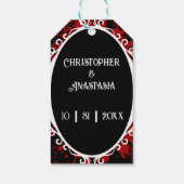 ゴシッビクトリアンク血スパター結婚ヴァンパイア ギフトタグ (裏面)