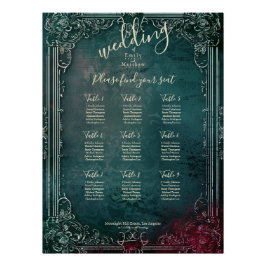 ゴシッビクトリアンク・エレガンス結婚の座席表 ポスター