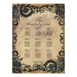 ゴシッビクトリアンク・エレガンス結婚の座席表 ポスター