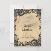 ゴシッビクトリアンク・エレガンス結婚ズ セーブザデート (裏面)