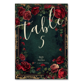 ゴシッビクトリアンク・エレガンス結婚ズ テーブルナンバー