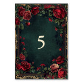 ゴシッビクトリアンク・エレガンス結婚ズ テーブルナンバー (裏面)