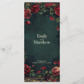 ゴシッビクトリアンク・エレガンス結婚ズ メニュー (裏面)