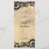 ゴシッビクトリアンク・エレガンス結婚ズ メニュー (裏面)