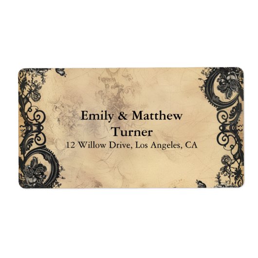 ゴシッビクトリアンク・エレガンス結婚ズ ラベル (正面)