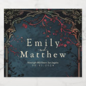 ゴシッビクトリアンク・エレガンス結婚ズ リキュールボトルラベル (シングルラベル)