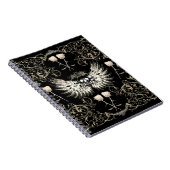 ゴシッビクトリアントロマンススカルウィングス&ホワイトローズ ノートブック (右側)