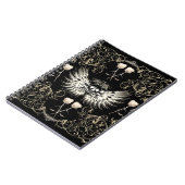 ゴシッビクトリアントロマンススカルウィングス&ホワイトローズ ノートブック (左側)