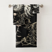 ゴシッビクトリアントロマンススカルウィングス&ホワイトローズ バスタオルセット (インサイチュ)
