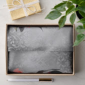 ゴシッファッショニスタク赤の下のバラ付き文字 薄葉紙 (ギフト)