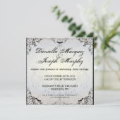 ゴシッファンシークこうもりハロウィーン結婚式招待状 招待状 (スタンド正面)