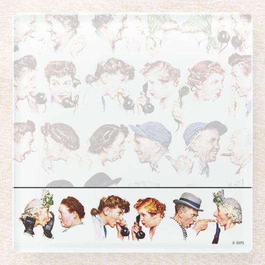 ゴシップの連鎖4 ガラスコースター (正面)