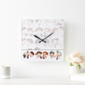 ゴシップの連鎖4 スクエア壁時計 (ホーム)