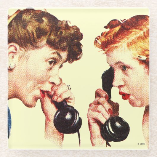 ゴシップの連鎖 ガラスコースター (正面)