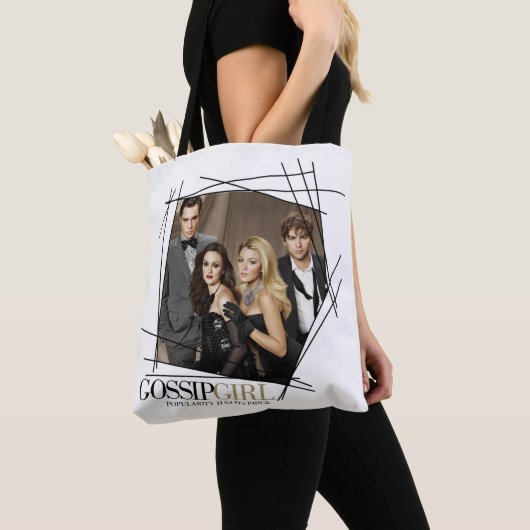 ゴシップガールグラマーグループグラフィック トートバッグ (クローズアップ)