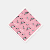 ゴシップガールハイヒールパターン スタンダードカクテルナプキン (角)