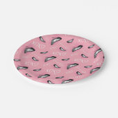 ゴシップガールハイヒールパターン ペーパープレート (アングル)