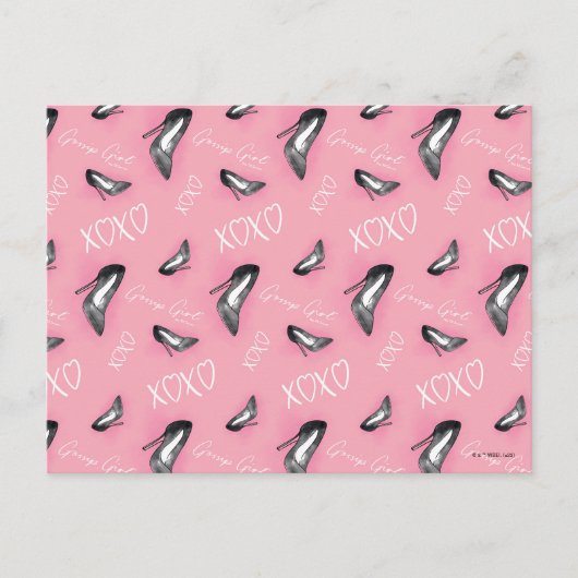 ゴシップガールハイヒールパターン ポストカード (正面)