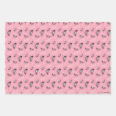 ゴシップガールハイヒールパターン ラッピングペーパーシート (正面3)