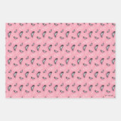 ゴシップガールハイヒールパターン ラッピングペーパーシート (正面)