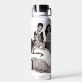 ゴシップガール白黒グループグラフィック ウォーターボトル (背面)