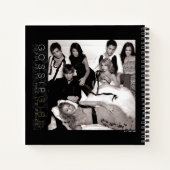 ゴシップガール白黒グループグラフィック ノートブック (裏面)