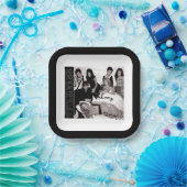 ゴシップガール白黒グループグラフィック ペーパープレート (パーティー)