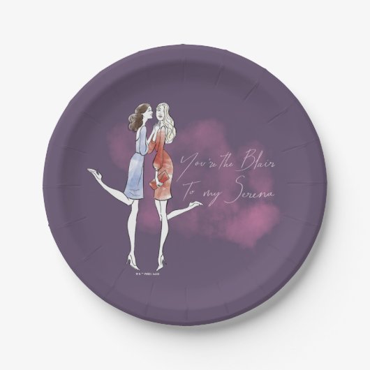 ゴシップガール – あなたは私のセレナへのブレア ペーパープレート (正面)